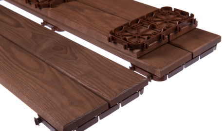 Quick Deck® Mosaic 31x199x595/795mm / Thermory Jaseň